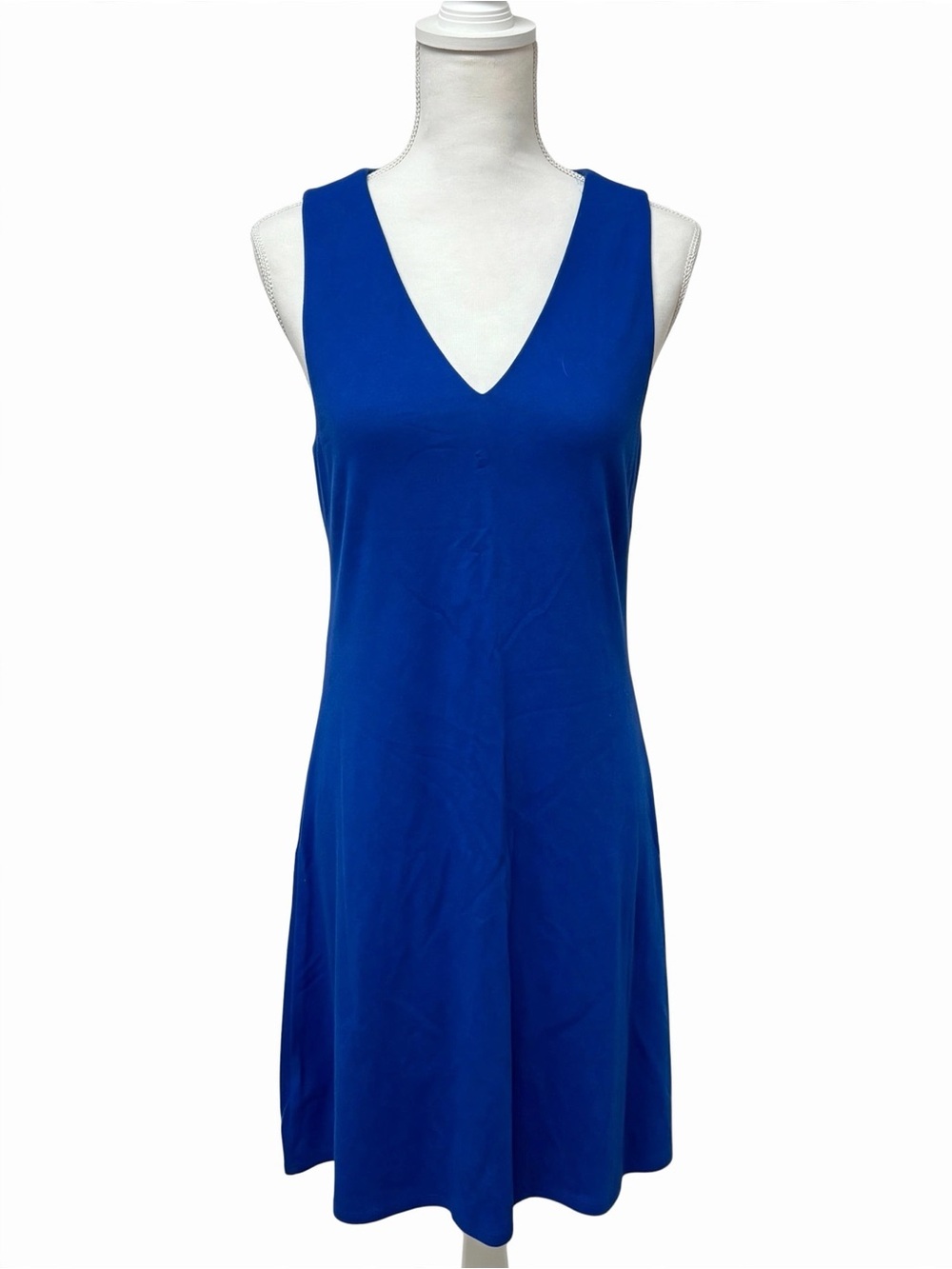 Anne Klein Royal Blue V-Neck Dress